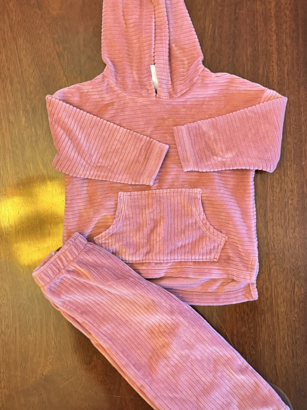 Carter’s Pink Hooded Pullover & Pant 2 Piece Tracksuit Loungewear 18mo